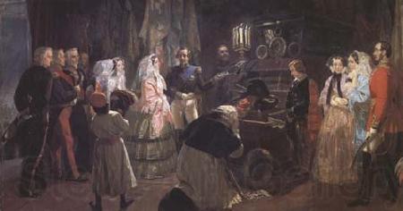 Edward Matthew Ward Queen Victoria at the Tomb of Napoleon (mk25) Germany oil painting art